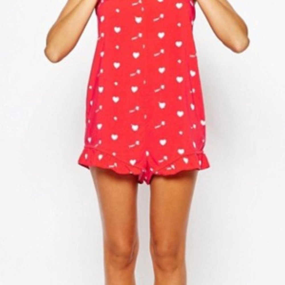 Wildfox Heart Ruffle Romper - Picture 3 of 11